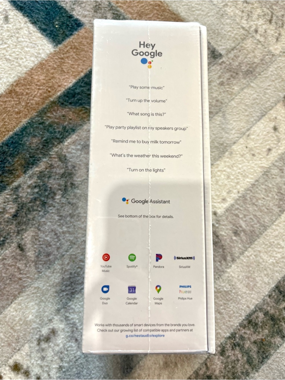 google Nest Audio Charcoal Smart Speaker - Picture 2 of 3